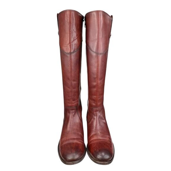Frye Women’s Melissa Tab Redwood Leather Riding Boot Size US 7 - Picture 7 of 12